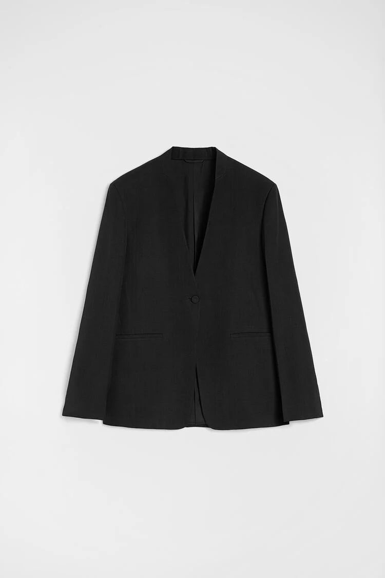 Silk Blend Tailored Jacket