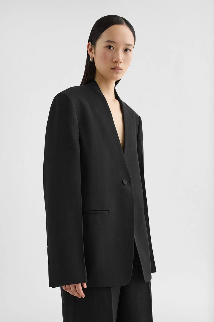 Silk Blend Tailored Jacket