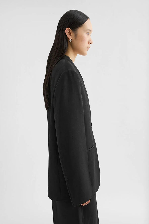 Silk Blend Tailored Jacket