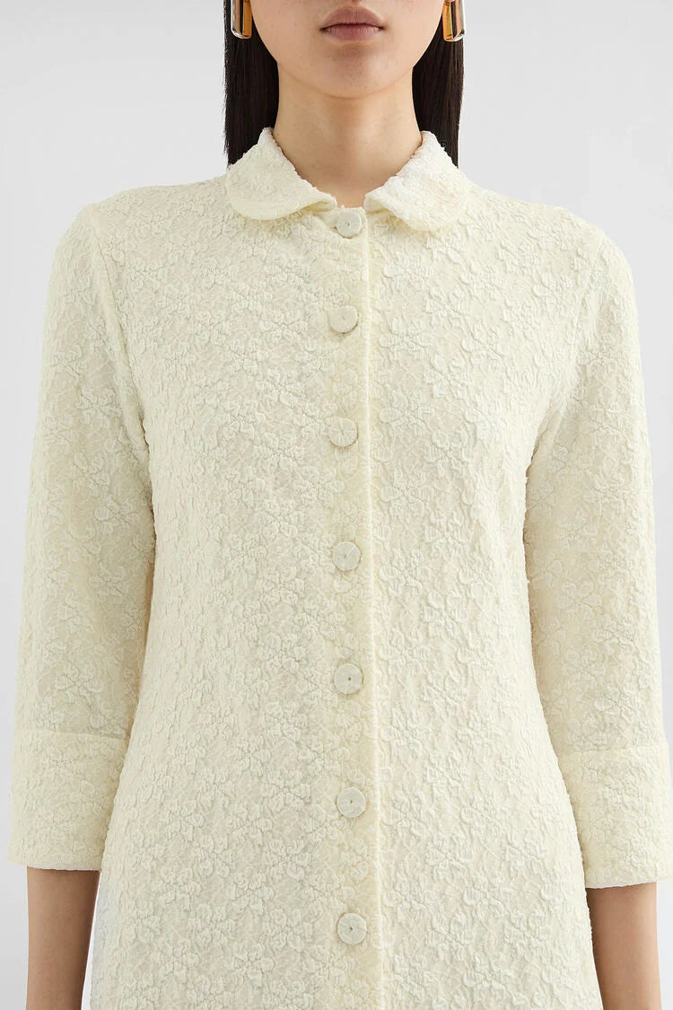 Viscose Gaufré Shirt Dress