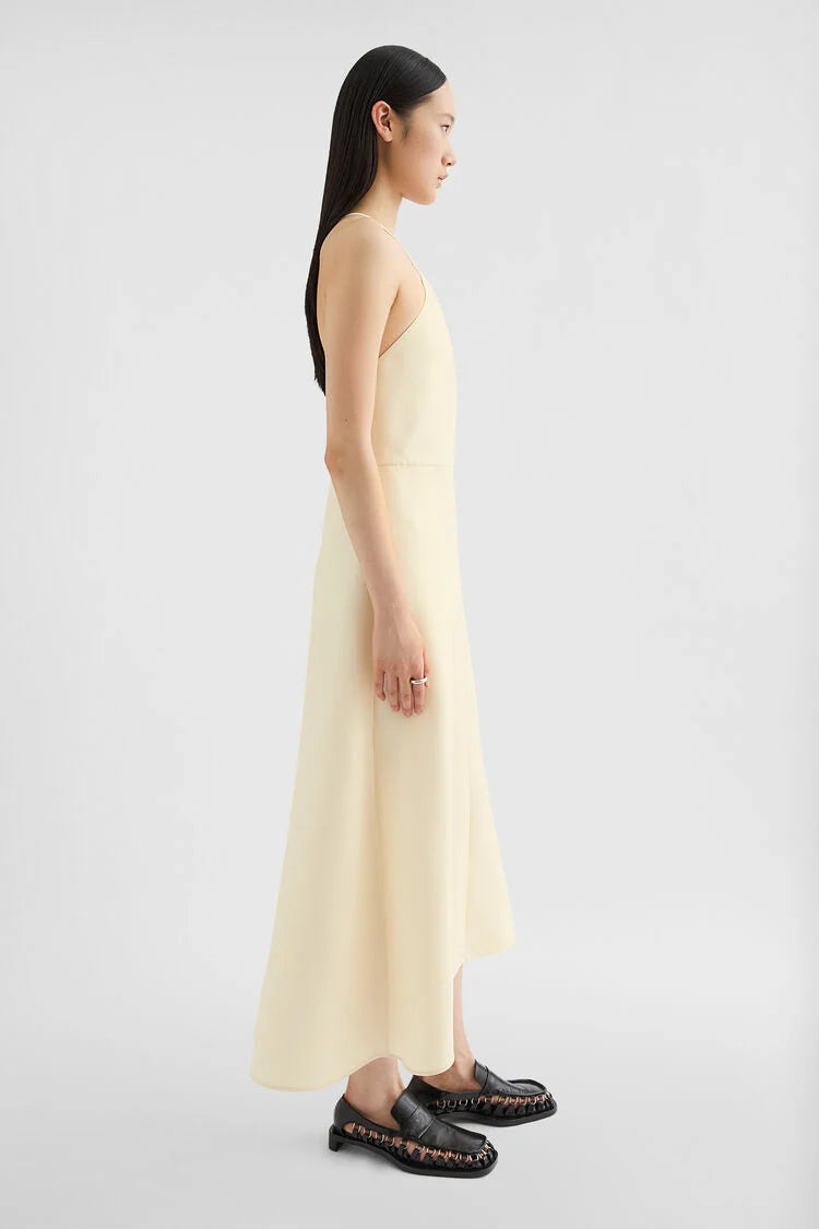 Lightweight Wool Blend Halter Dress