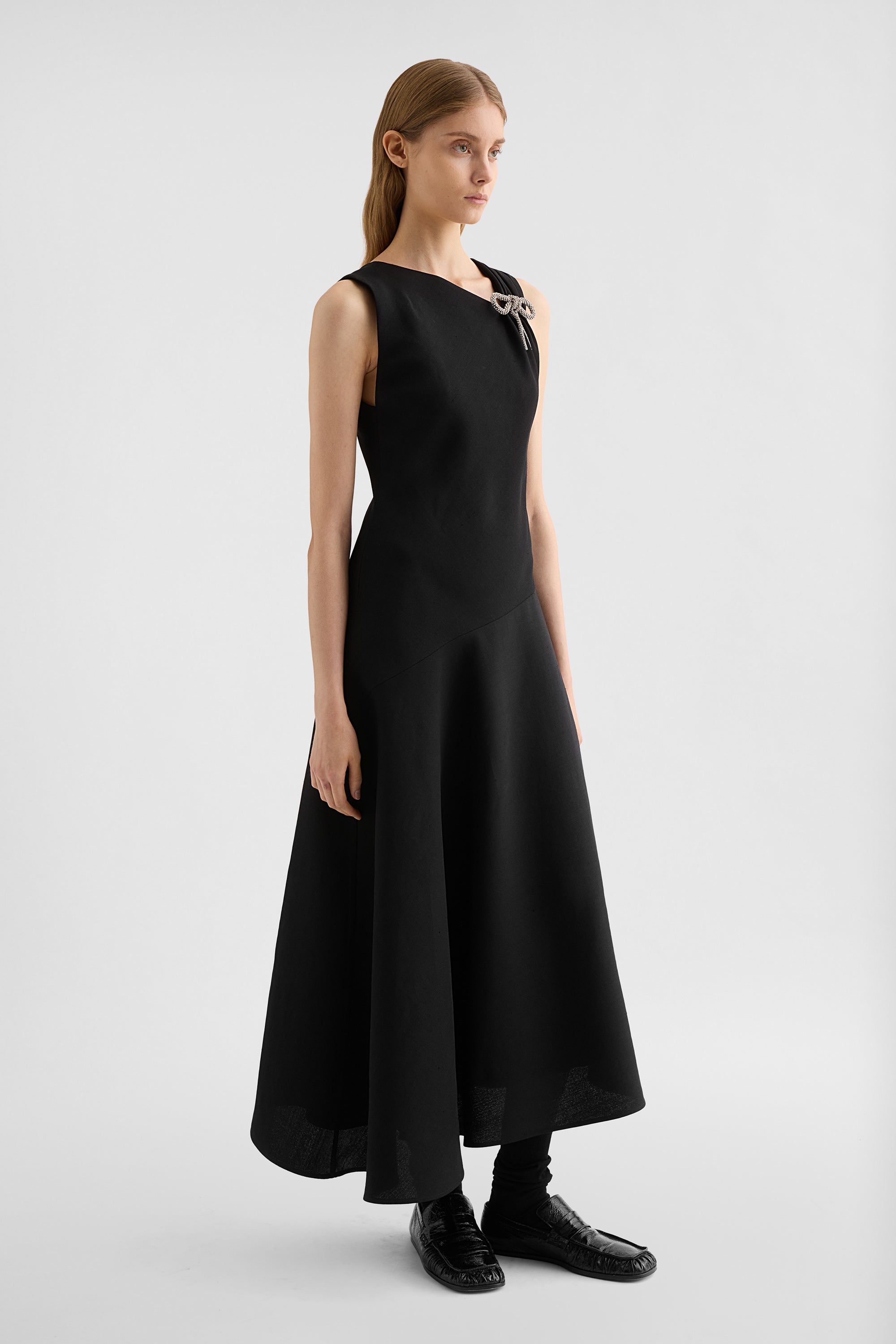 Silk Blend Evening Dress