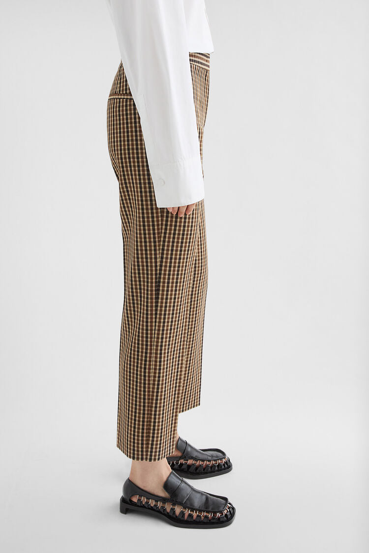 Wool Canvas Tailored Trousers