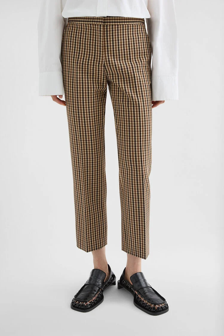 Wool Canvas Tailored Trousers