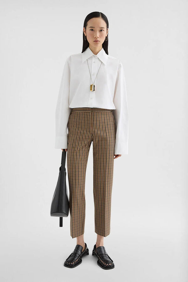 Wool Canvas Tailored Trousers