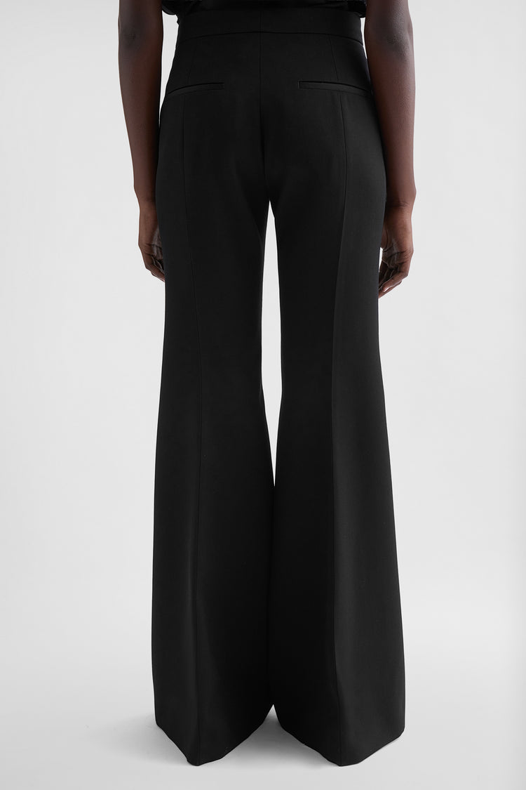 Wool Flared Trousers