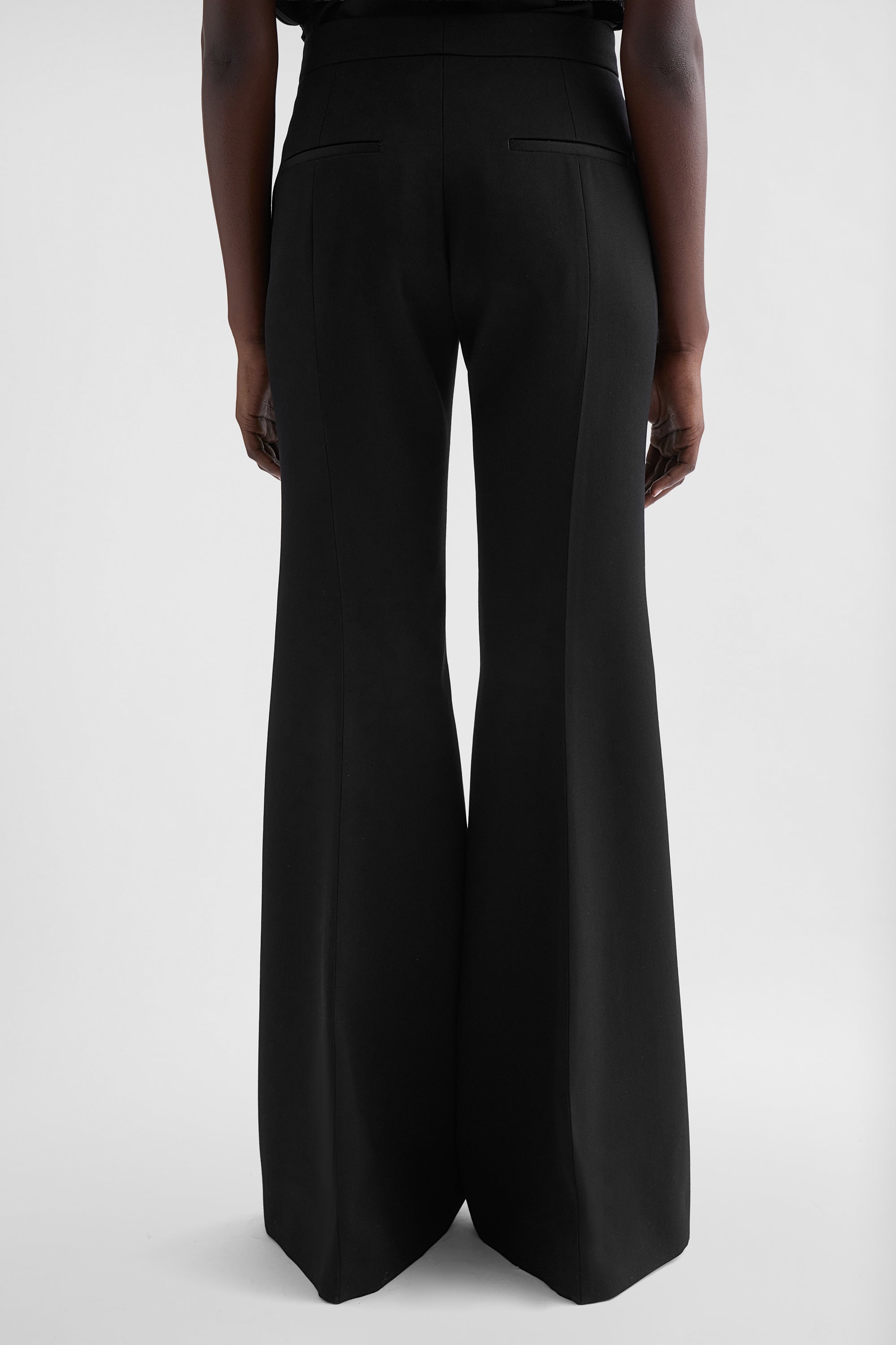 Wool Flared Trousers