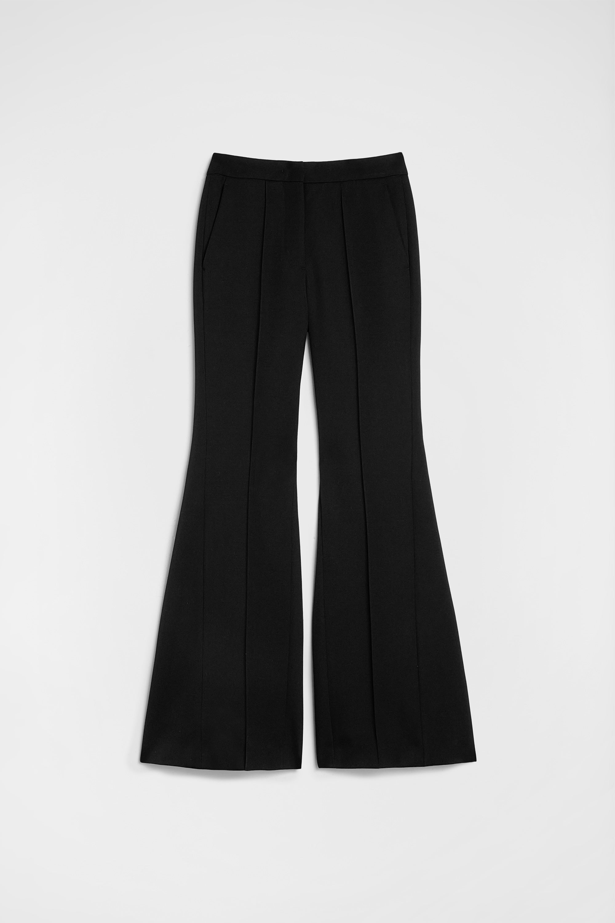 Wool Flared Trousers