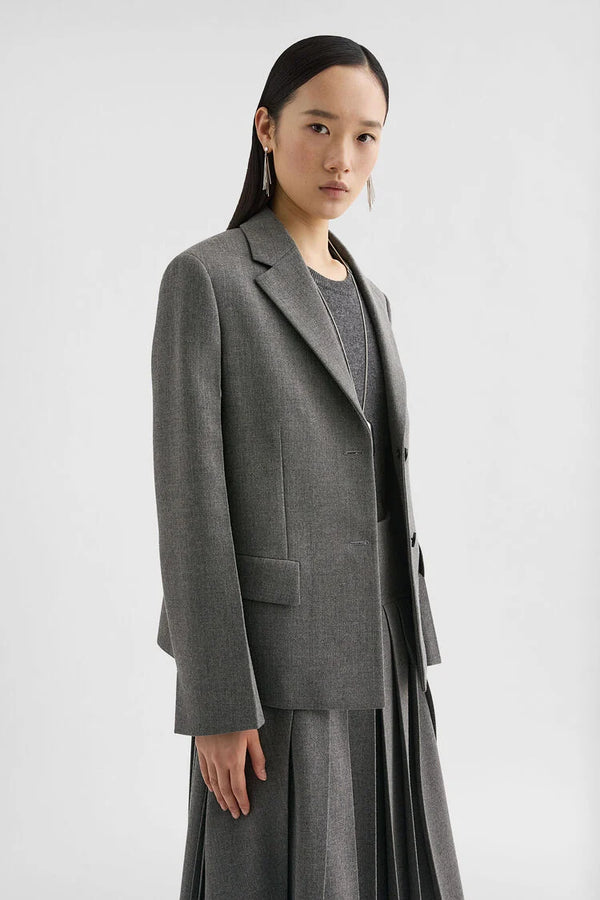 Wool Canvas Tailored Jacket