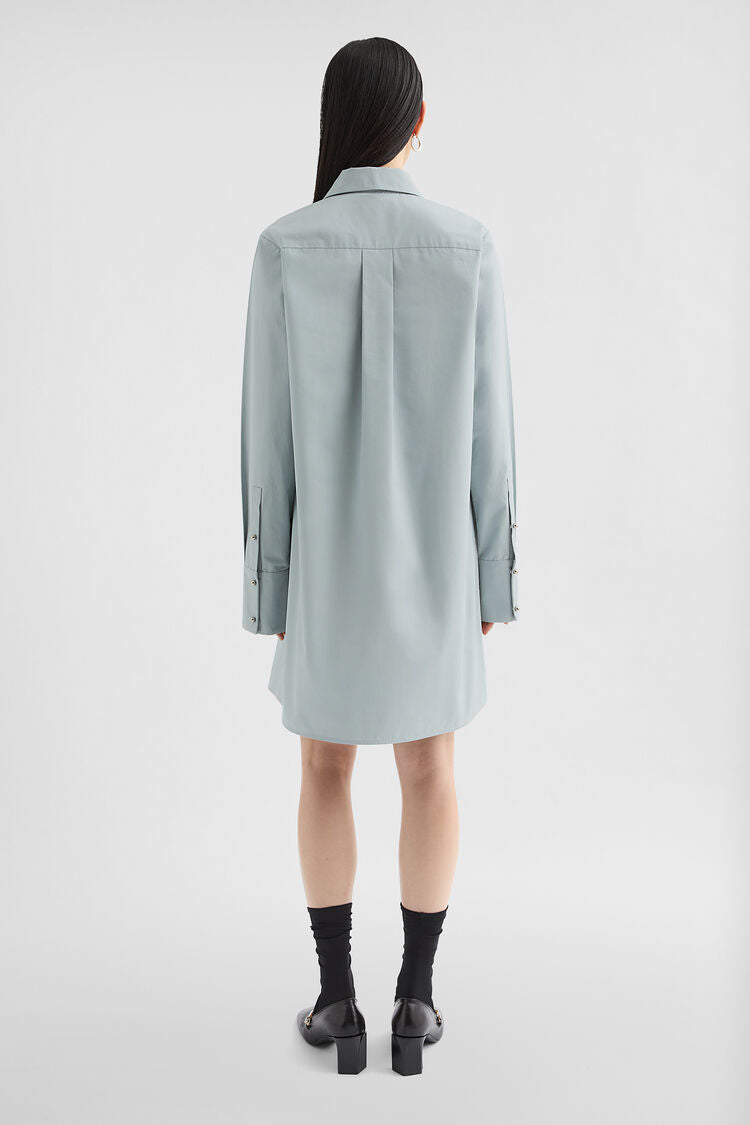 Cotton Poplin Polo Dress