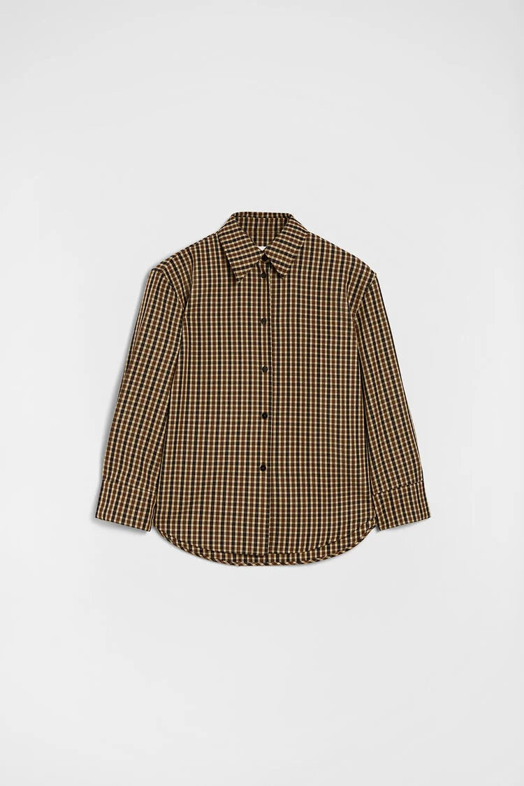 Wool Canvas Printed Shirt