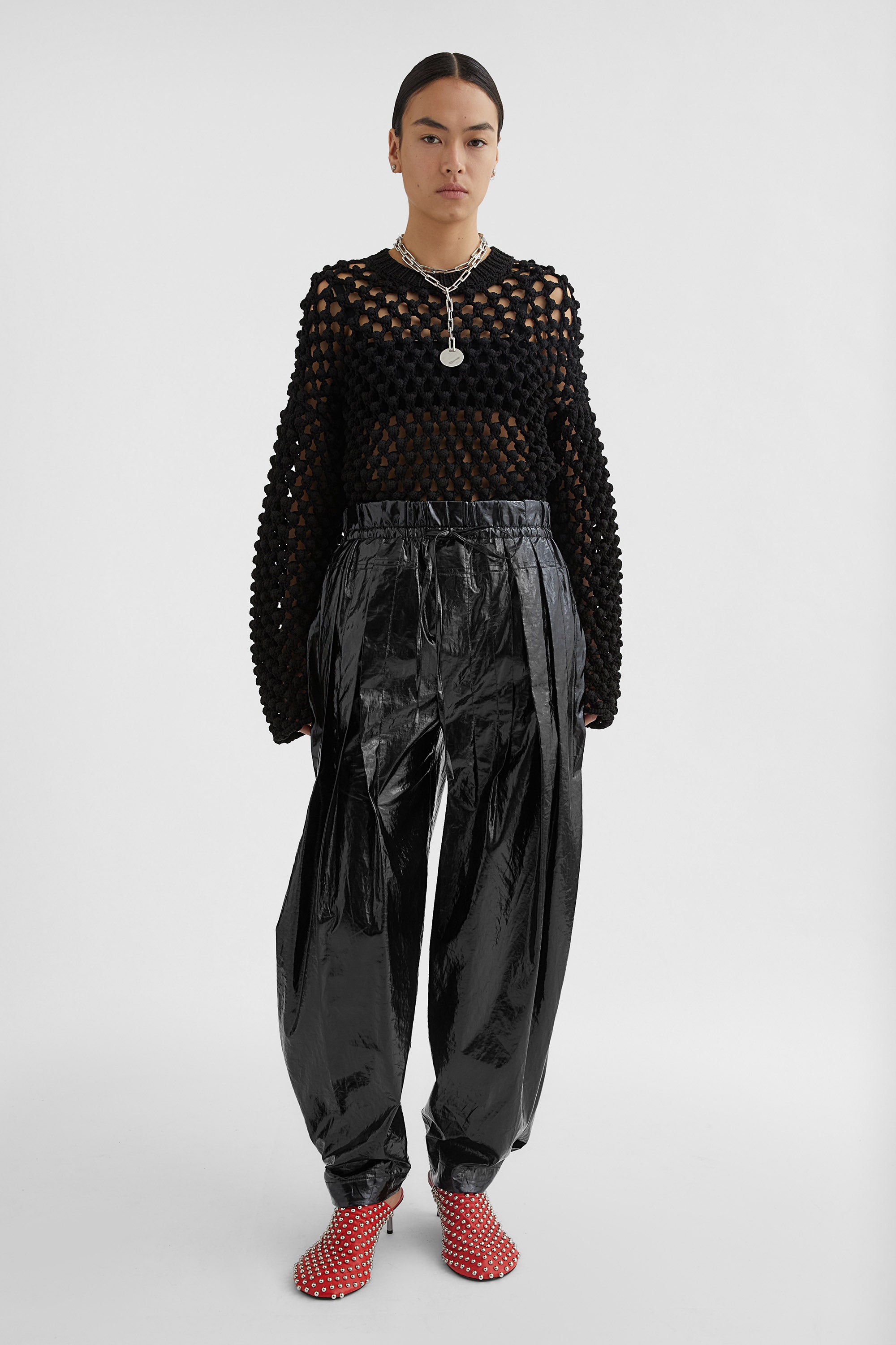 Chunky-Knit Crew-Neck Sweater