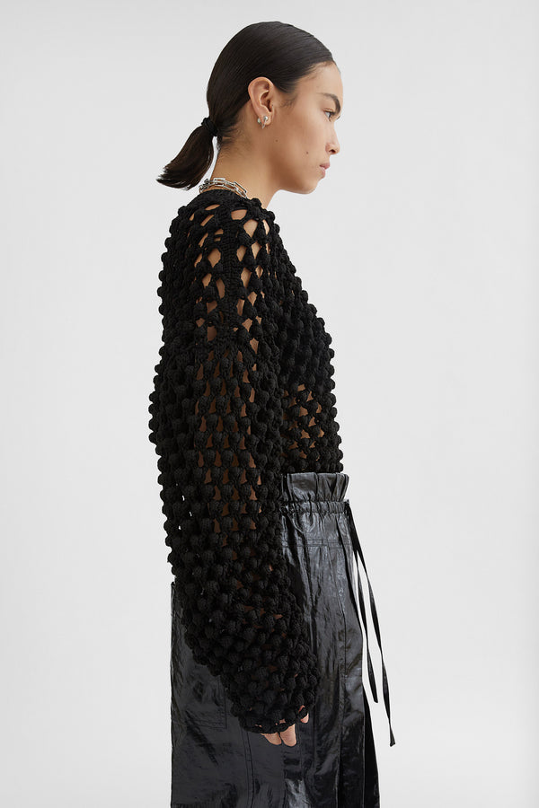 Chunky-Knit Crew-Neck Sweater