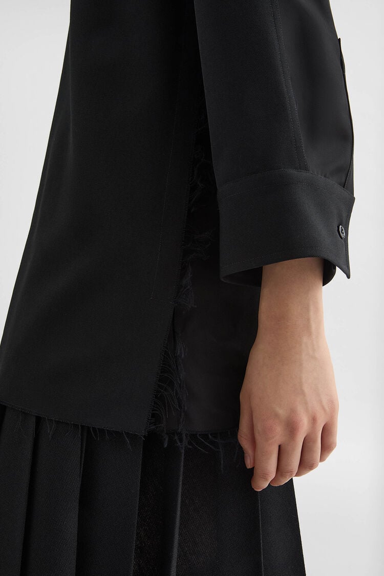 Wool Gabardine Shirt