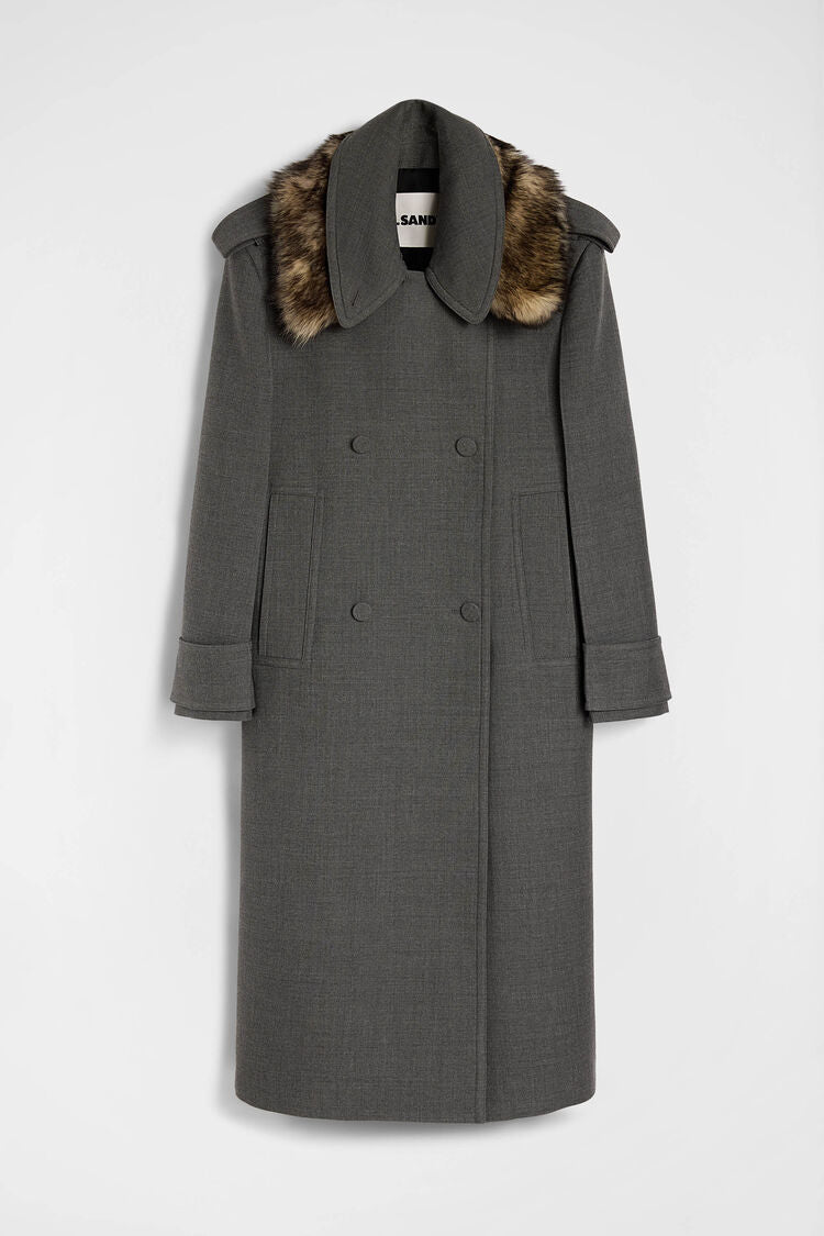 Wool Gabardine Coat