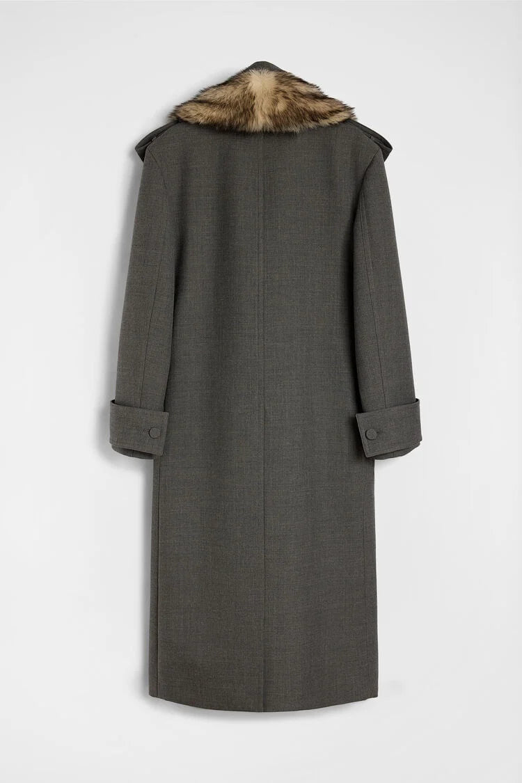 Wool Gabardine Coat