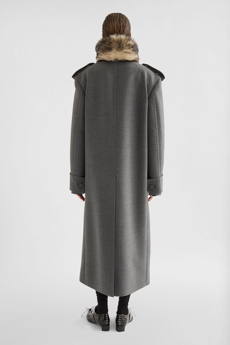 Wool Gabardine Coat