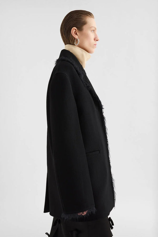 Wool Gabardine Caban