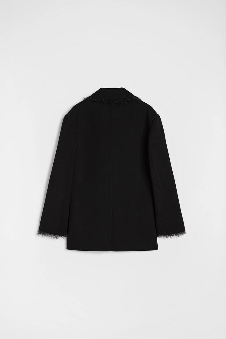 Wool Gabardine Caban