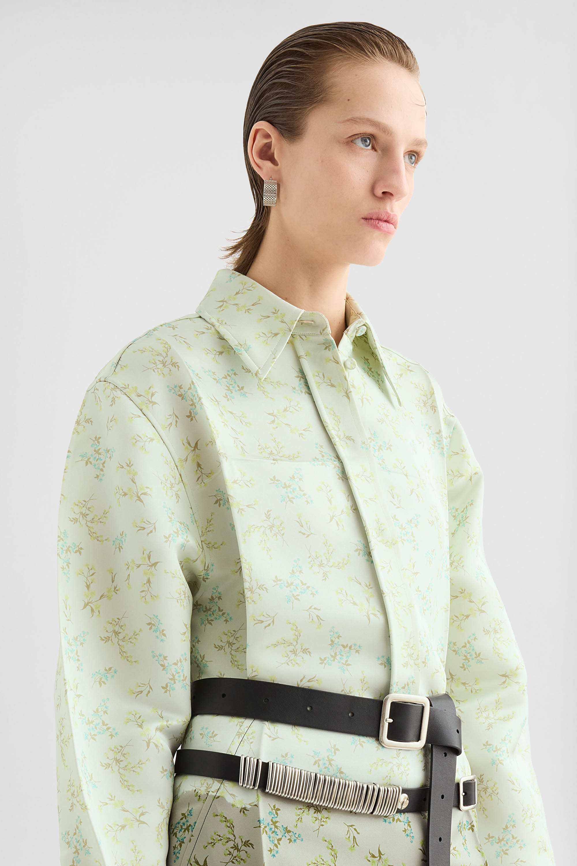 Silk Blend Printed Shirt