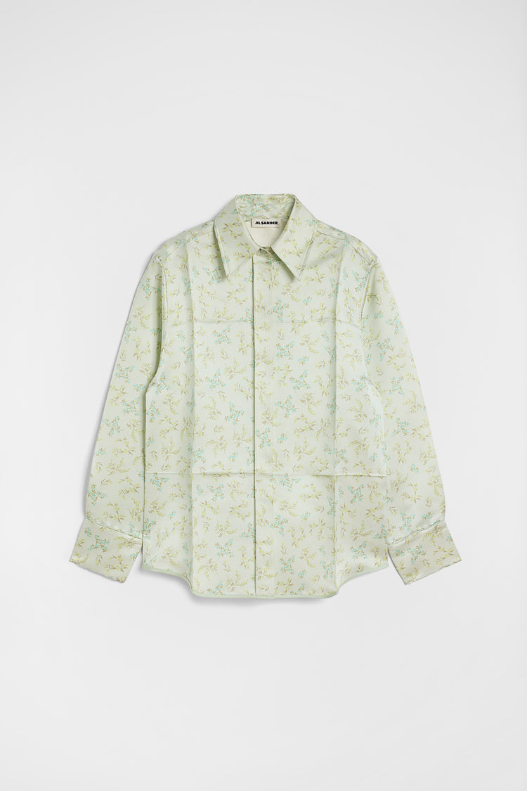 Silk Blend Printed Shirt