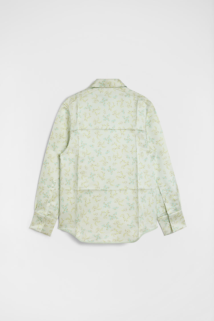 Silk Blend Printed Shirt