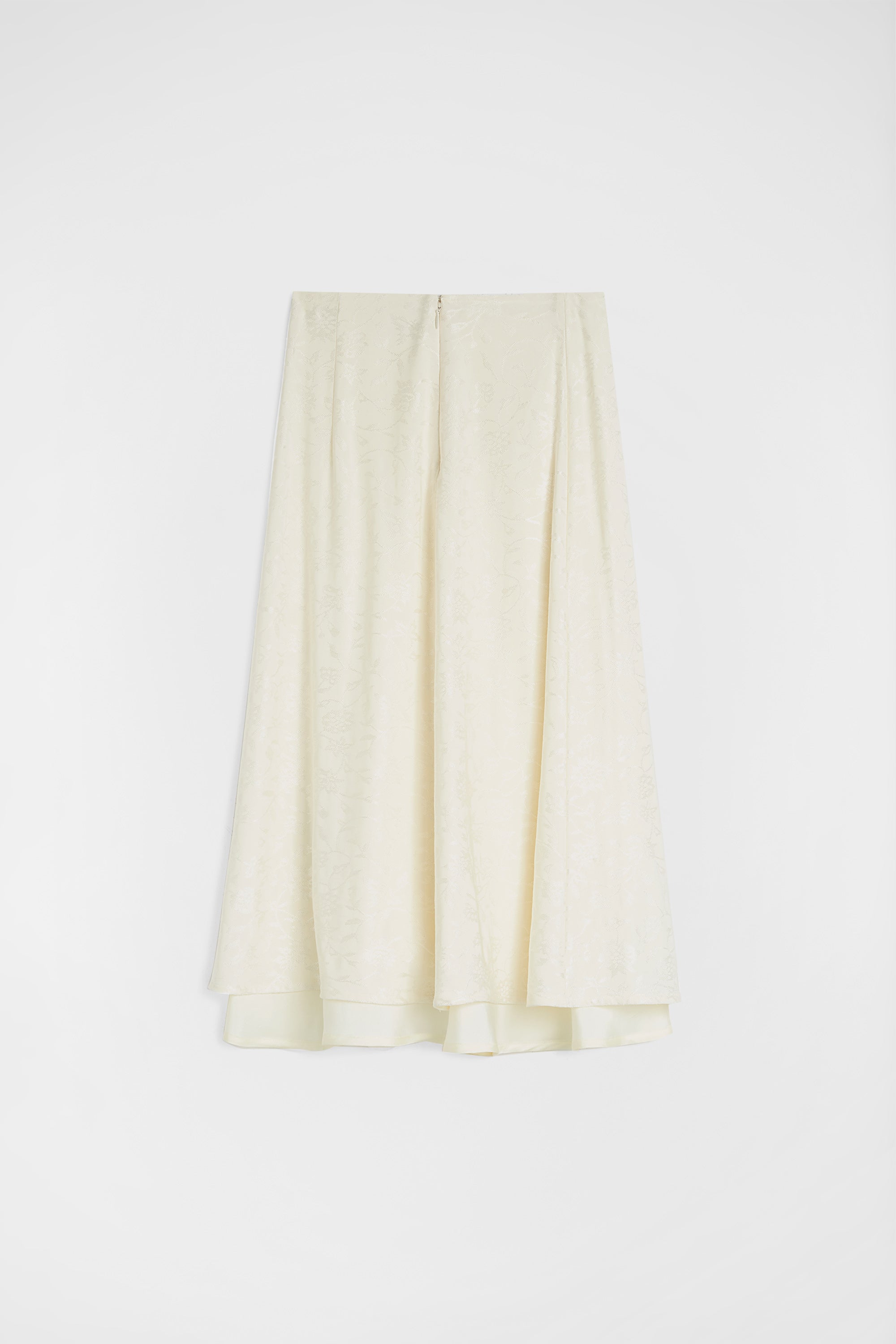 Fluid Viscose Jacquard Skirt