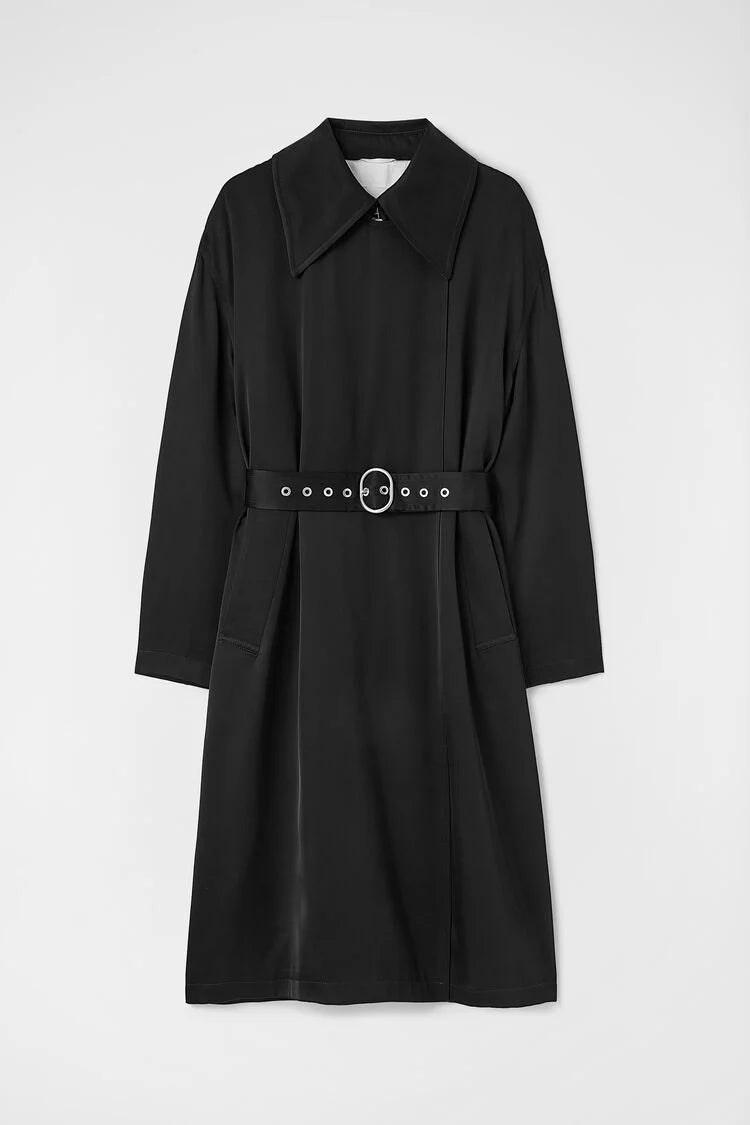 Silk Blend Trench Coat