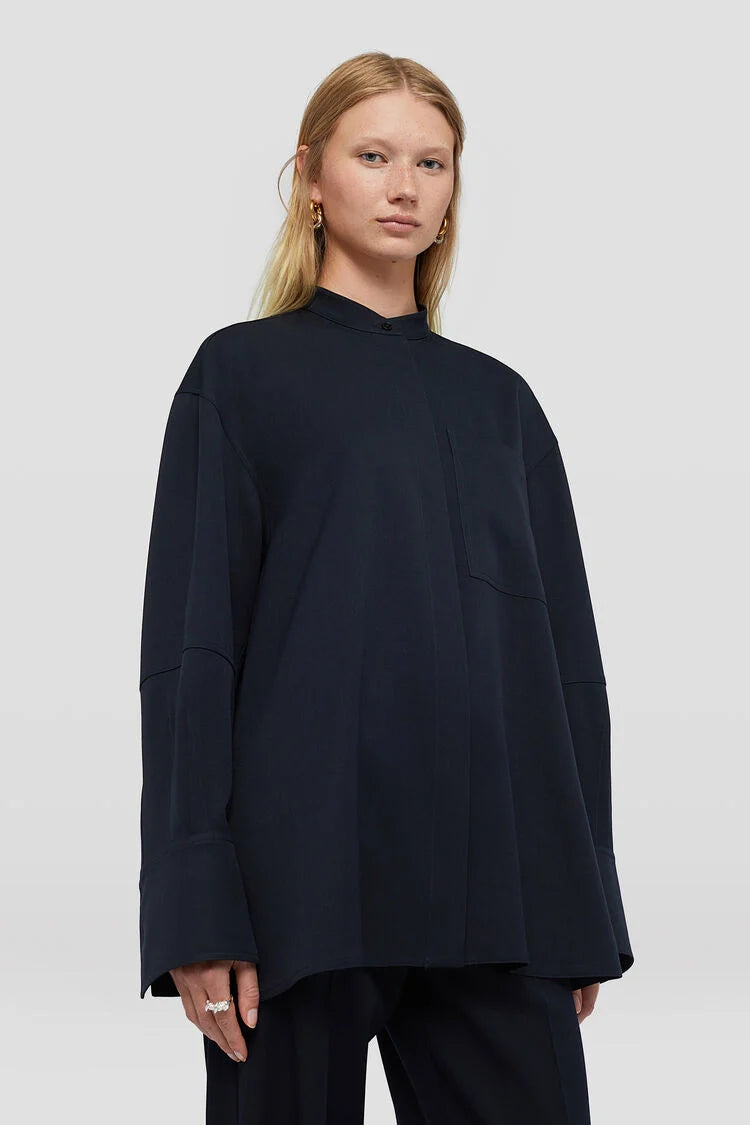 Lightweight Wool Gabardine Shirt