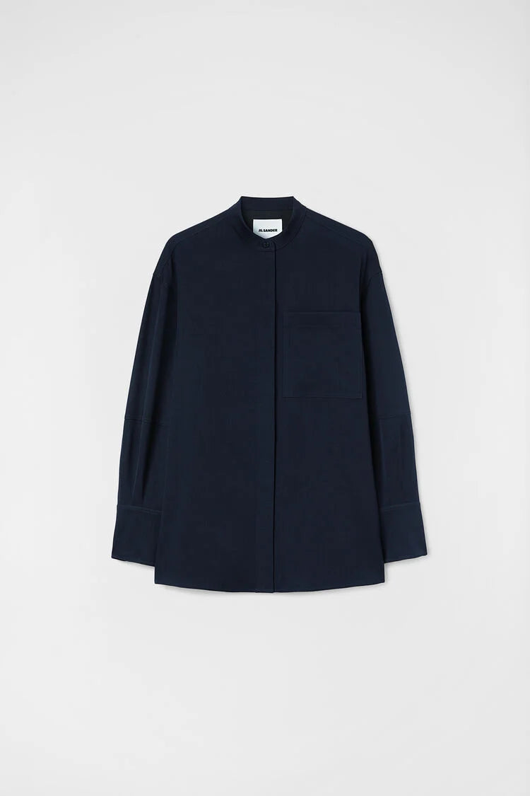 Lightweight Wool Gabardine Shirt