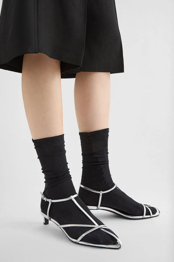 Cage Low-Heel Sandal