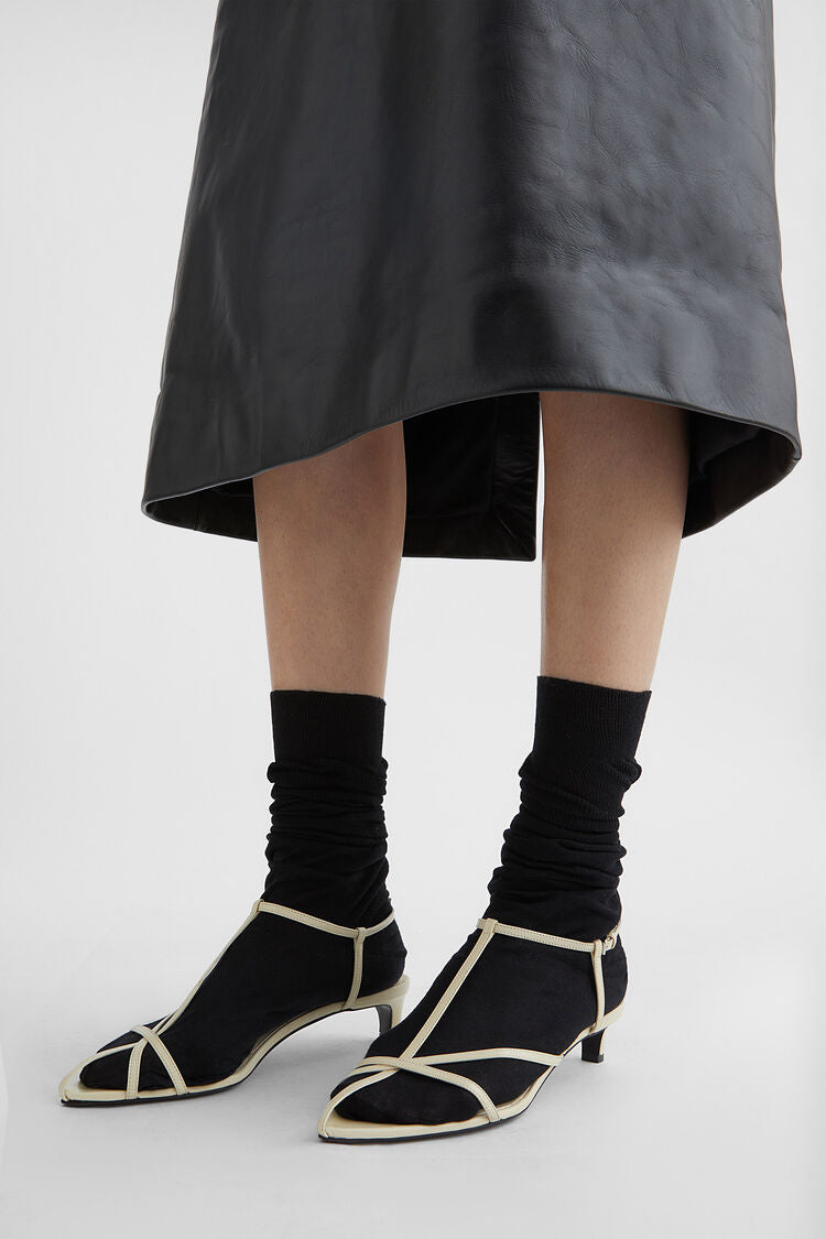 Cage Low-Heel Sandal