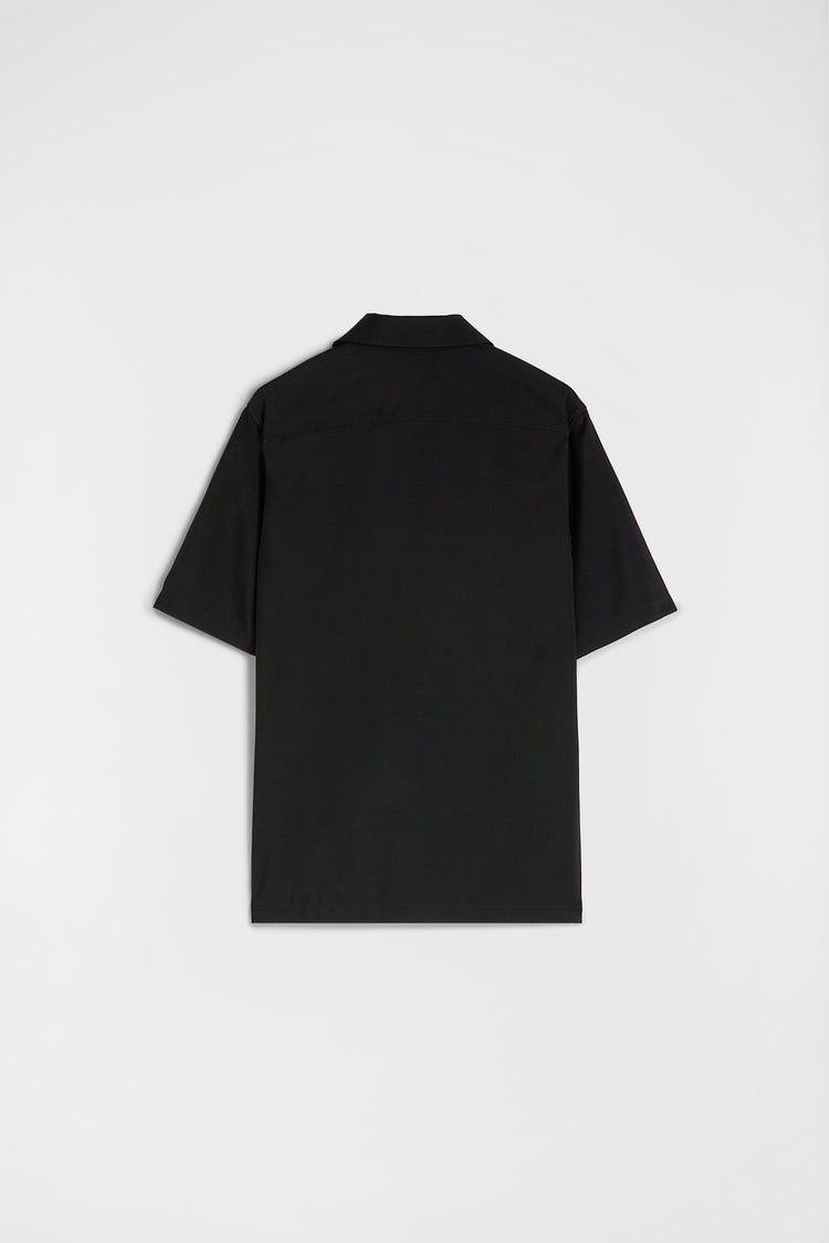 Wool Canvas Polo Shirt