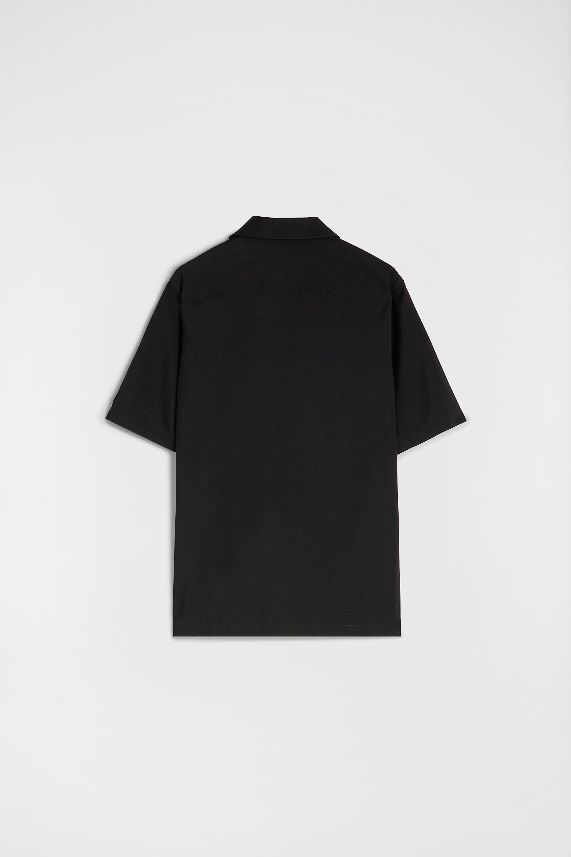 Wool Canvas Polo Shirt
