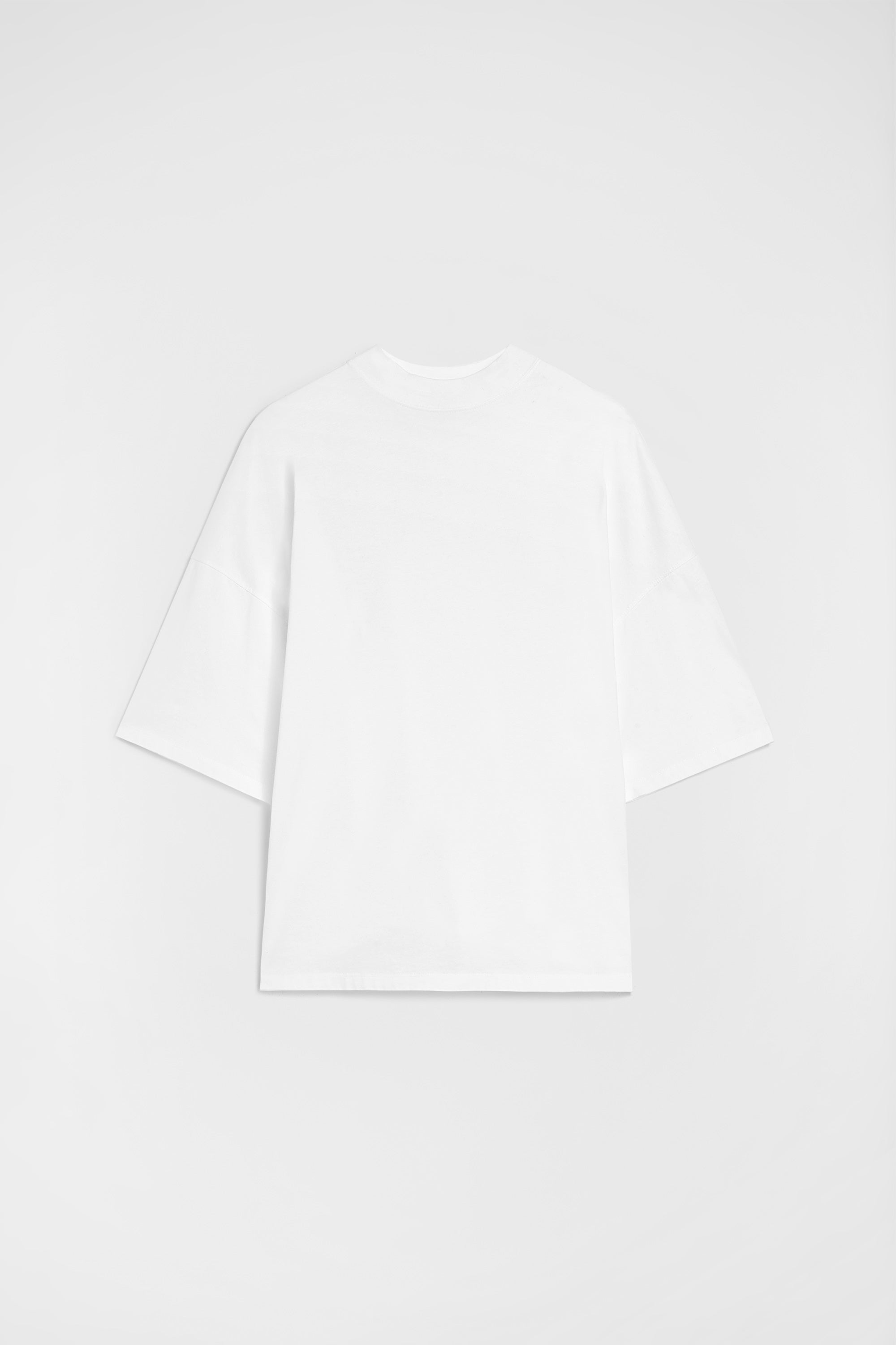 Cotton Mock-Neck T-Shirt