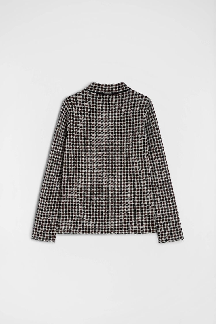 Wool Blend Zip-Up Shirt