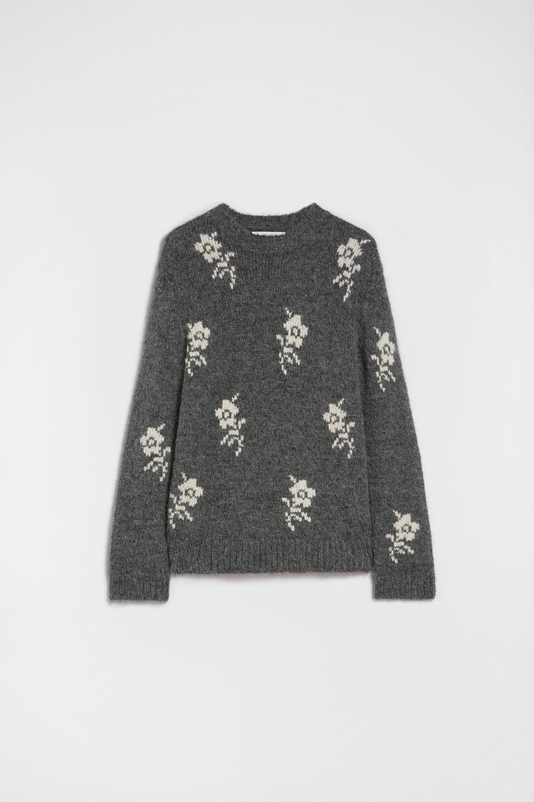 Wool Blend Crew-Neck Sweater