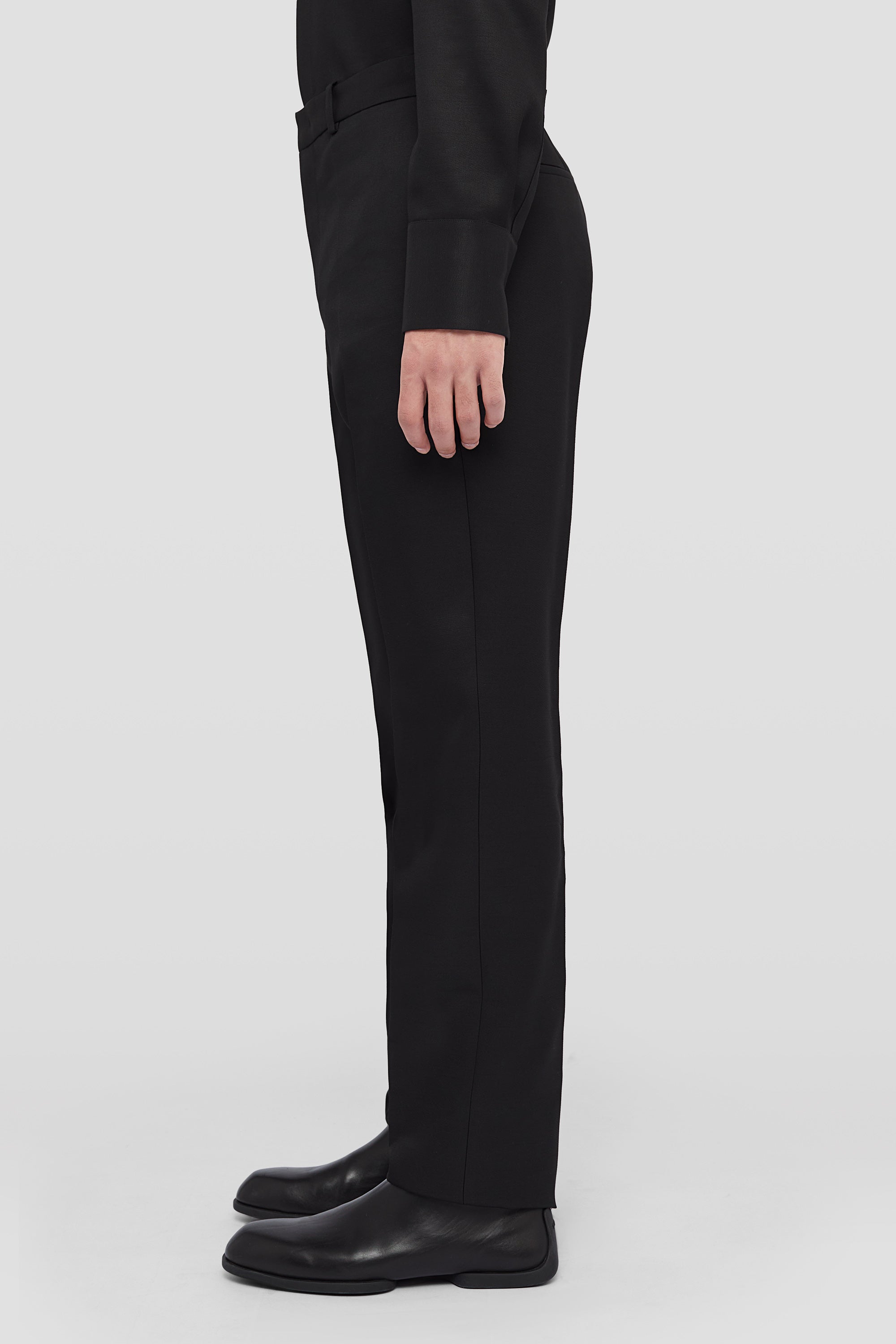 Wool Blend Tailored Trousers