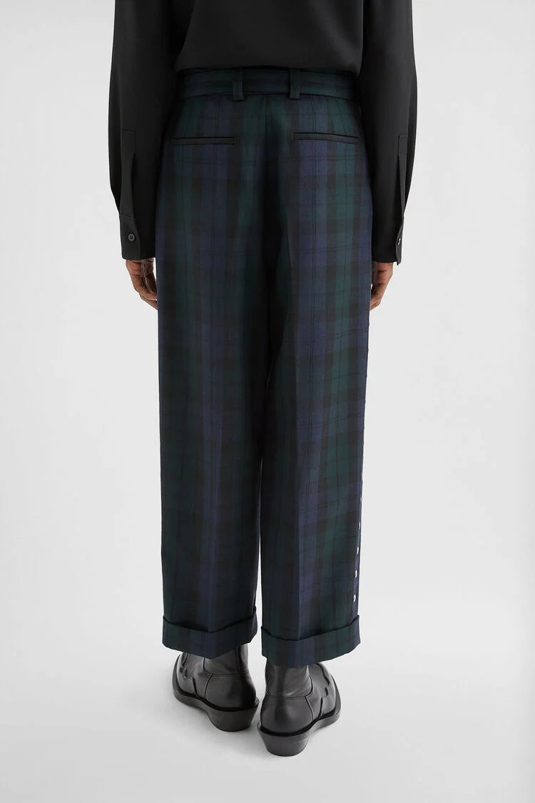 Wool Belted Trousers