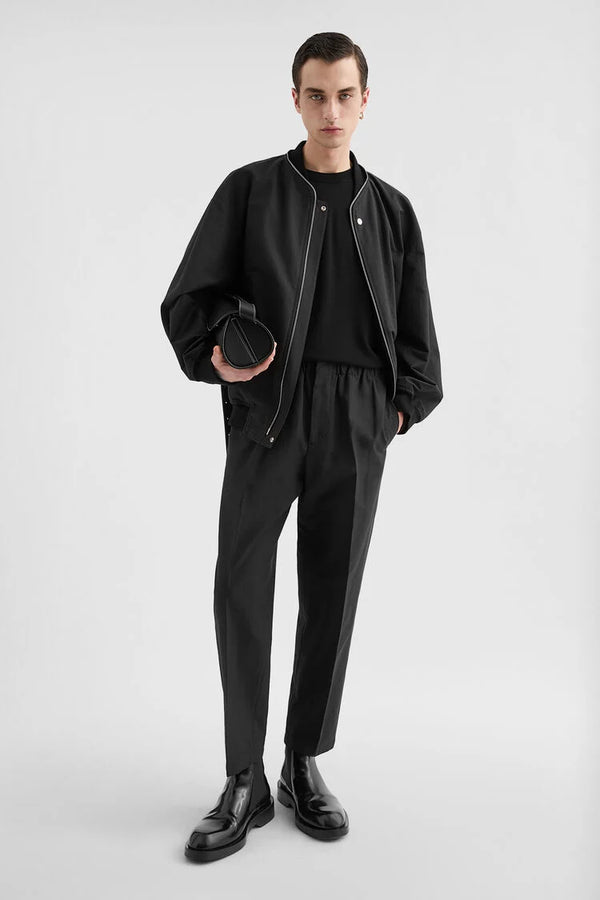 Lightweight Cotton Tapered Trousers