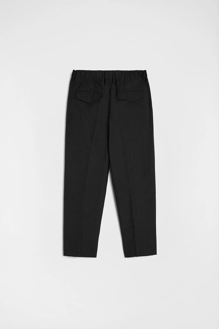 Lightweight Cotton Tapered Trousers