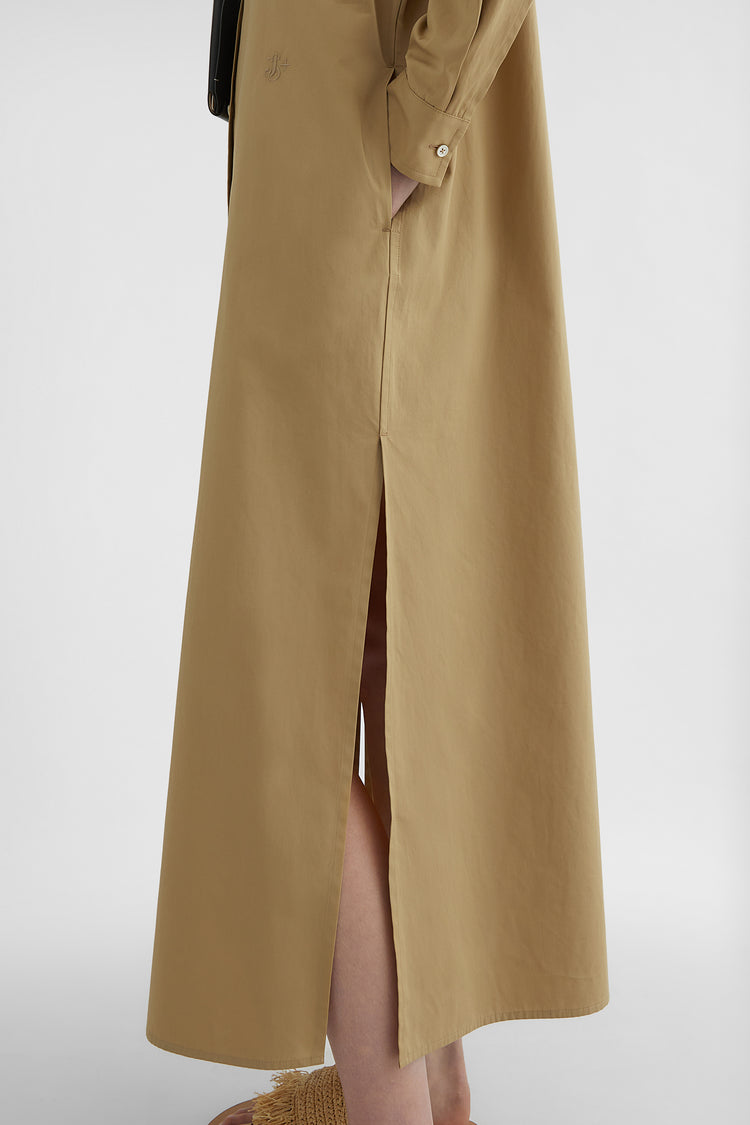 Cotton Poplin Shirt Dress