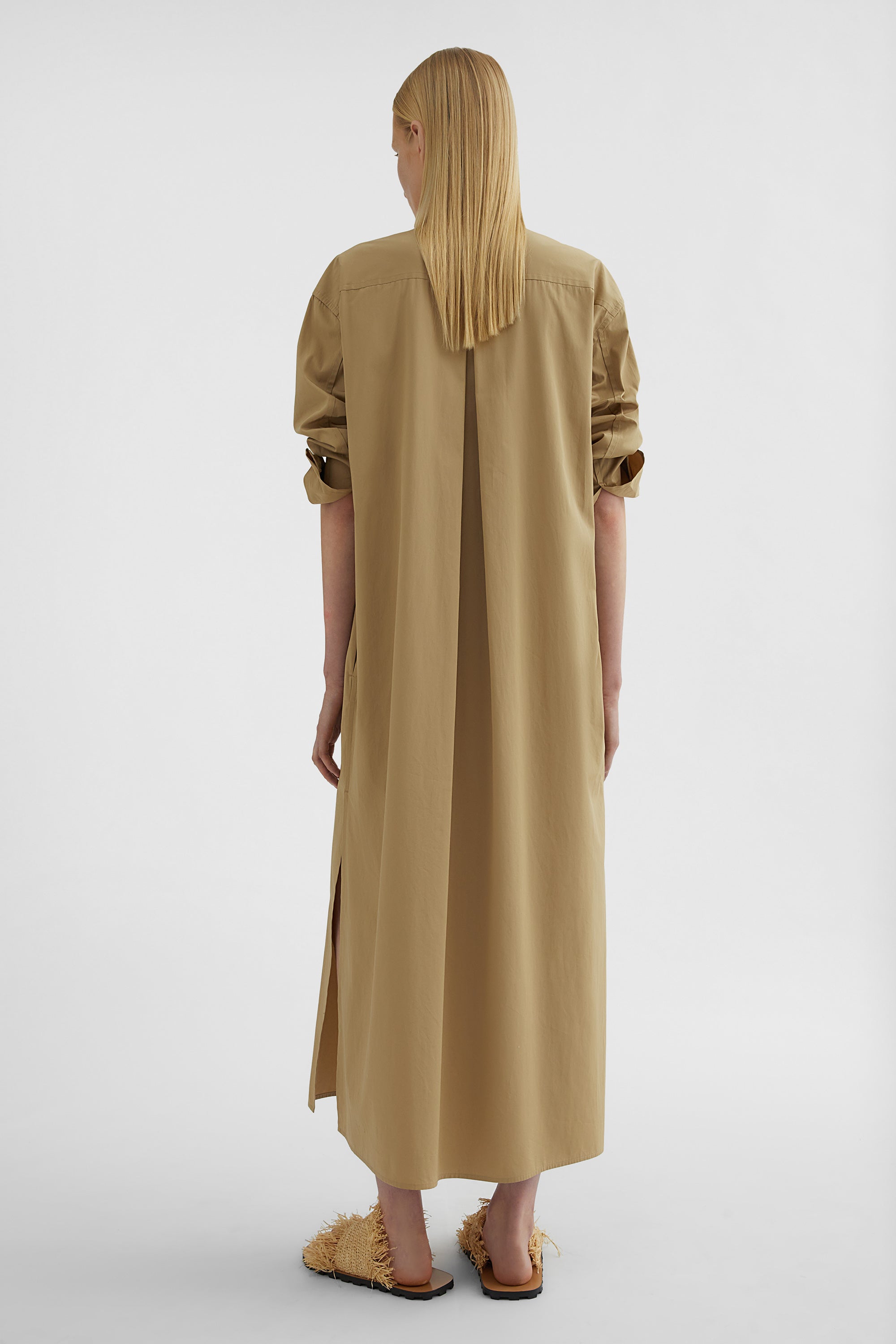 Cotton Poplin Shirt Dress