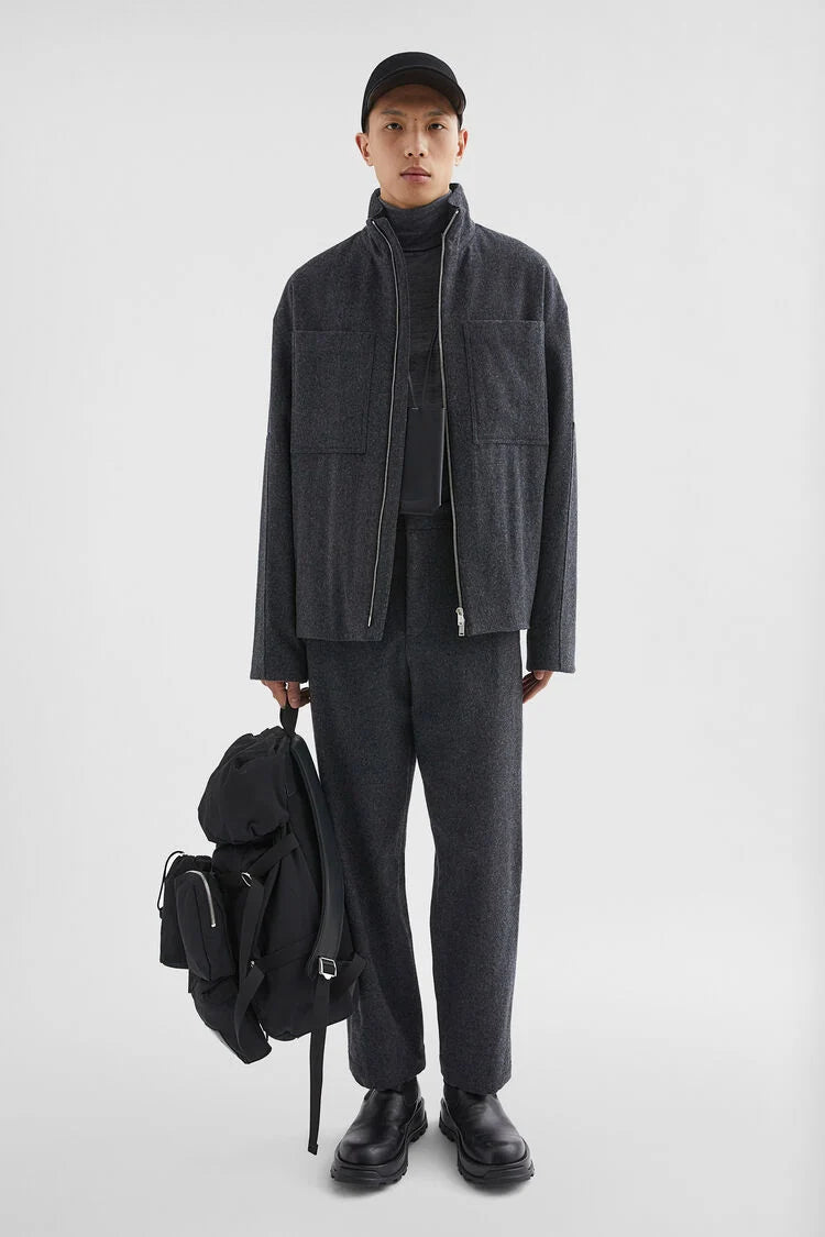 Felt Wool Padded Blouson