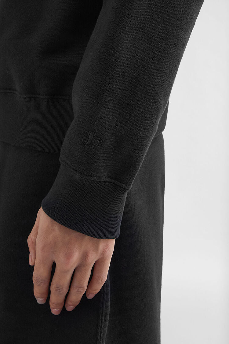 Cotton Terry Hooded Sweatshirt