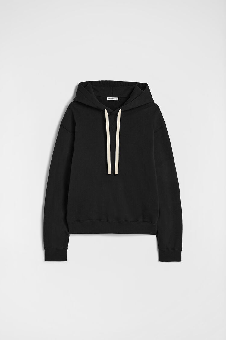 Cotton Terry Hooded Sweatshirt