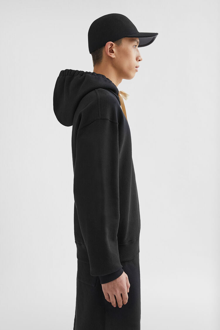 Cotton Terry Hooded Sweatshirt