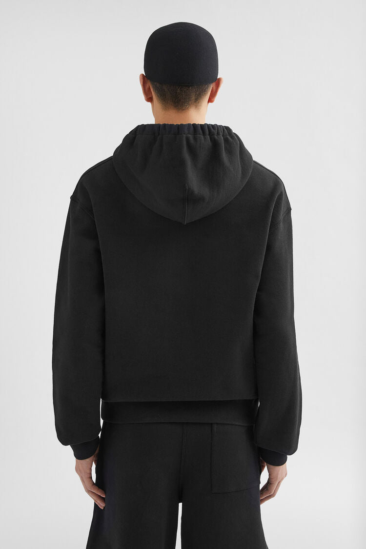 Cotton Terry Hooded Sweatshirt