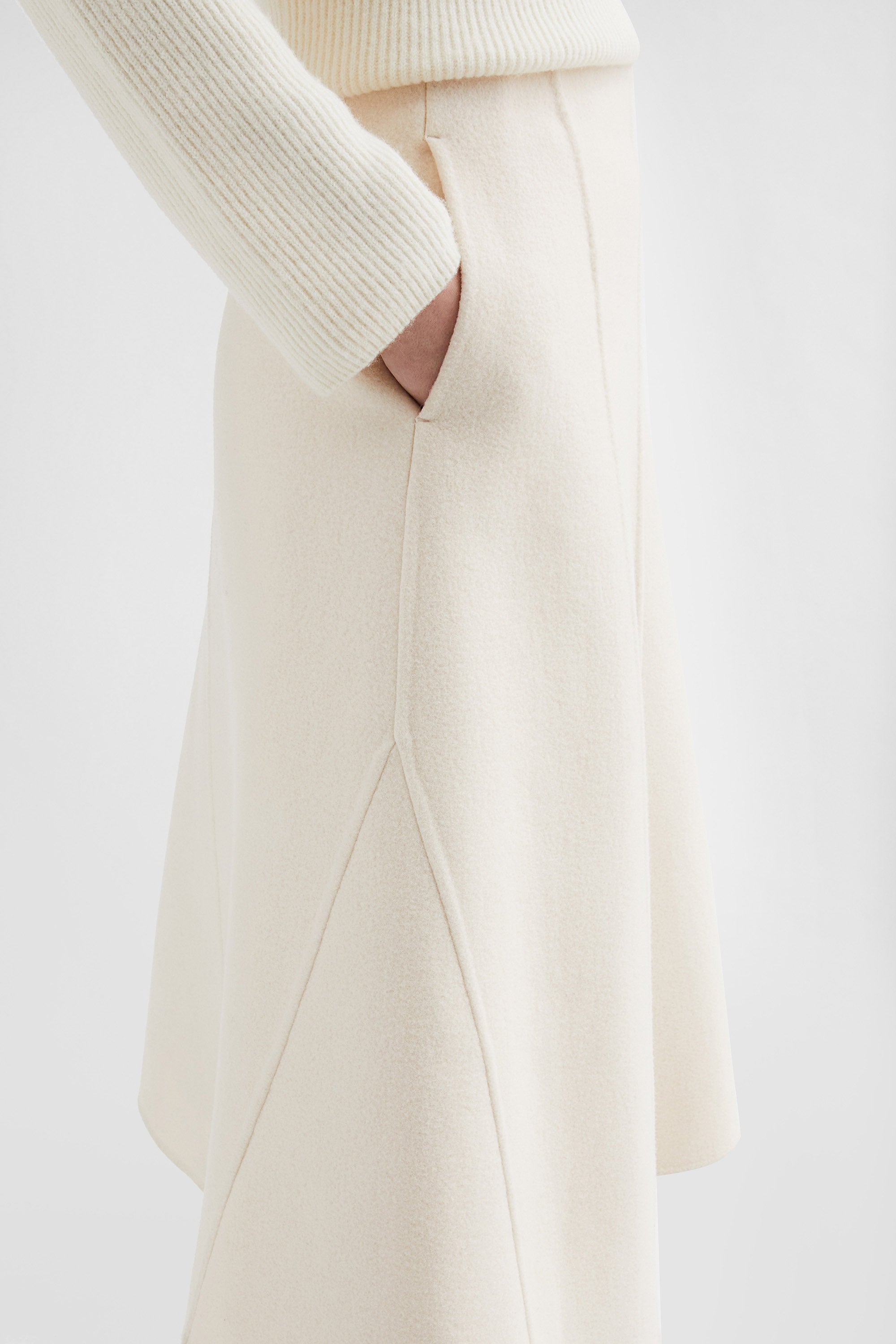 Moncler + Jil Sander Wool Skirt
