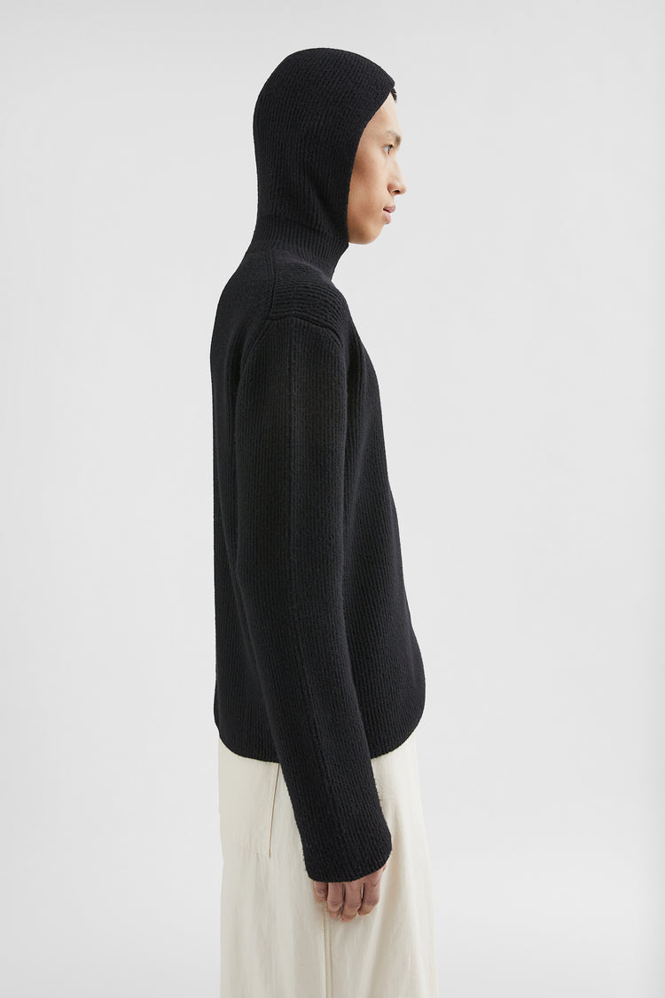 Moncler + Jil Sander Wool Hooded Sweater